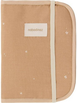Nobodinoz Little Cherries Θήκη Βιβλιαρίου Υγείας για Κορίτσι Εκρού 24x18cm