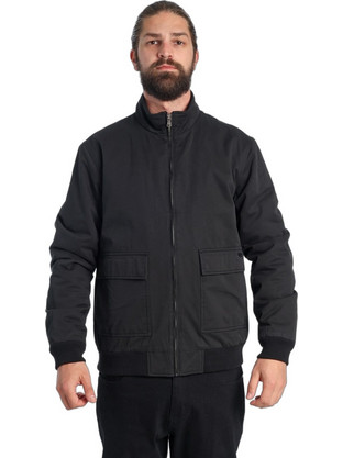 Paco & Co Ανδρικό Μπουφάν Χειμωνιάτικο Bomber Μαύρο 2598224