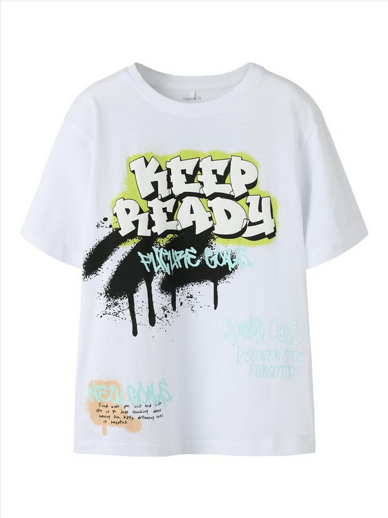 Name It Παιδικό T-Shirt Κοντομάνικο Λευκό 13254326