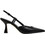 Fardoulis Γόβες Slingback Δερμάτινες με Λεπτό Ψηλό Τακούνι Μαύρες 738-165