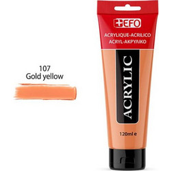 EFO 107 Gold Yellow Ακρυλικό Χρώμα Ζωγραφικής 120ml