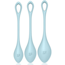 Satisfyer Yoni Power 2 Σετ Κολπικές Μπάλες Μπλε 3τμχ