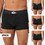 Lacoste Ανδρικά Μποξεράκια Σετ 3Pack Μαύρα 35H5441-031