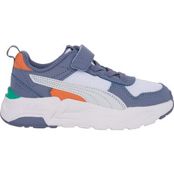 Puma Trinity 2 Παιδικά Sneakers Λευκά Μπλε Πορτοκαλί 403704-09