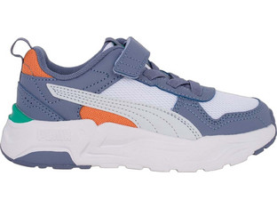 Puma Trinity 2 Παιδικά Sneakers Λευκά Μπλε Πορτοκαλί 403704-09