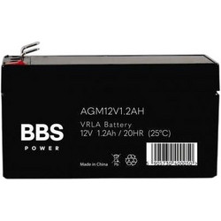 BBS AGM12V1.2AH Μπαταρία VRLA-AGM 12V 1.2Ah