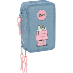 Safta Snoopy Κασετίνα Γεμάτη με 3 Θήκες Πολύχρωμη S4313831
