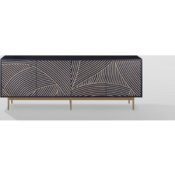 LH-homefurniture Έπιπλο Τηλεόρασης Μοριοσανίδα Μ200xΠ40xΥ72cm Stilig ST316