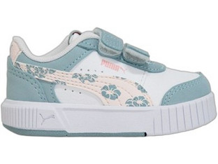 Puma Carina Παιδικά Sneakers Βεραμάν Λευκά 405632-01
