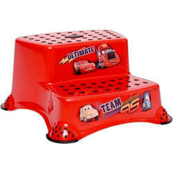 Lorelli Disney Cars Βοηθητικό Σκαλοπάτι Μπάνιου Διπλό Πλαστικό Αντιολισθητικό Κόκκινο 10130920018