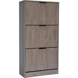 Ankor Παπουτσοθήκη Μοριοσανίδας Γκρι M60xΠ24xΥ118cm 852895