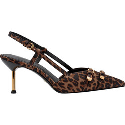 Tamaris Γόβες Slingback Δερμάτινες με Τακούνι Στιλέτο Καφέ 1-29621-46-360