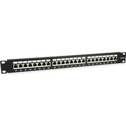 Equip 326625 Ethernet Patch Panel Rack 1U 19" 24 Θυρών Cat.6a Shielded FTP