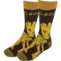 Cerda Marvel Guardians of The Galaxy Groot Ανδρικές Κάλτσες Ψηλές με Σχέδια Πολύχρωμες 2900002558