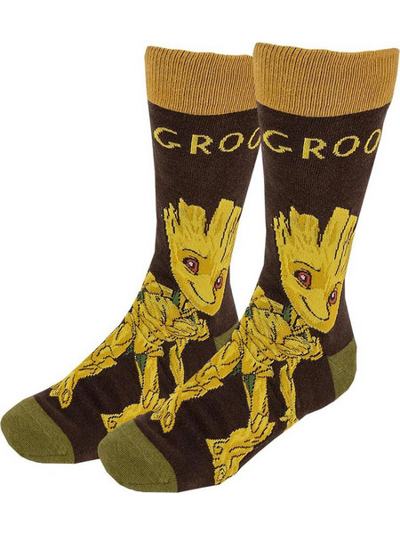 Cerda Marvel Guardians of The Galaxy Groot Ανδρικές Κάλτσες Ψηλές με Σχέδια Πολύχρωμες 2900002558