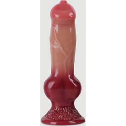 Doggy XXLarge Ρεαλιστικό Dildo με Βεντούζα & Όρχεις 33cm Κόκκινο Δέρματος