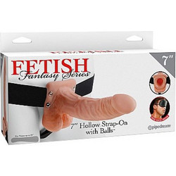 Pipedream Fetish Fantasy 7" Hollow Harness Strap On με Dildo 17.7cm Flesh