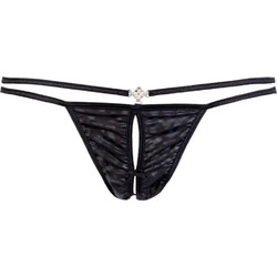 Elite Form Γυναικείο Sexy String Αυτοκινήτου Μαύρο 768