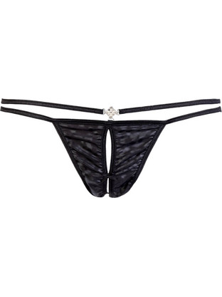 Elite Form Γυναικείο Sexy String Αυτοκινήτου Μαύρο 768