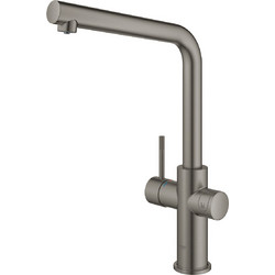 GROHE Blue Home 31454AL1 Μπαταρία Κουζίνας Πάγκου Τριπλής Παροχής Ανάμεικτη Γκρι