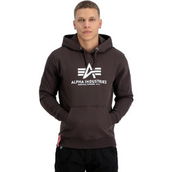 Alpha Industries Ανδρικό Φούτερ με Κουκούλα & Τσέπες Καφέ 178312-696