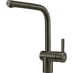 Franke Atlas Neo 115.0628.210 Μπαταρία Κουζίνας Πάγκου Διπλής Παροχής Ανάμεικτη με Ντουζ Μαύρη