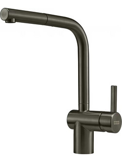 Franke Atlas Neo 115.0628.210 Μπαταρία Κουζίνας Πάγκου Διπλής Παροχής Ανάμεικτη με Ντουζ Μαύρη