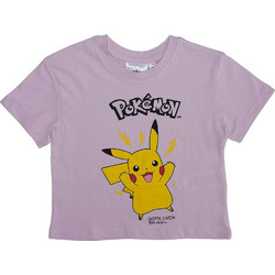 Up Pikachu Παιδικό T-Shirt Κοντομάνικο Λιλά 0392997-PINK