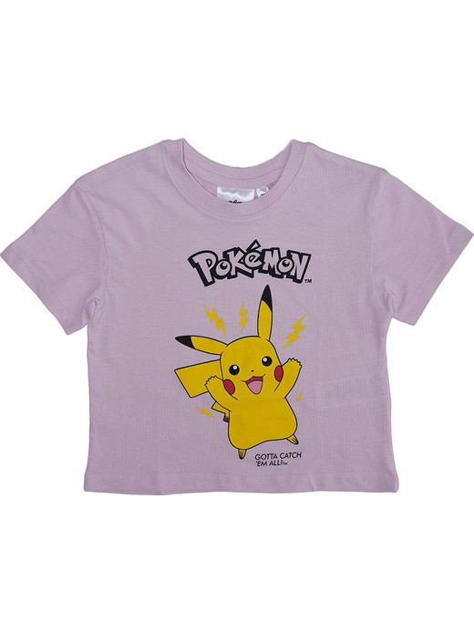 Up Pikachu Παιδικό T-Shirt Κοντομάνικο Λιλά 0392997-PINK
