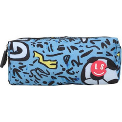 Lyc Sac Super Ball Κασετίνα Βαρελάκι με 2 Θήκες Γαλάζια 03592