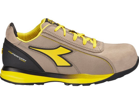 Diadora Glove Hyper Low Αθλητικά Παπούτσια Ασφαλείας S3 Αδιάβροχα Μπεζ Κίτρινα 06100765