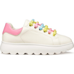 Geox Παιδικά Sneakers Λευκά Ροζ J55MRA000BCC0406