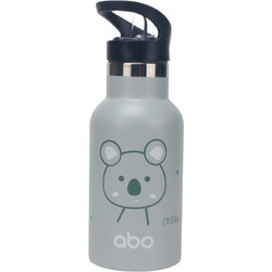 Abo Koalafied Παιδικό Παγούρι Θερμός Ανοξείδωτο BPA Free Γκρι 350ml