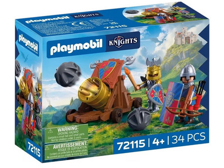 Playmobil Knights Λεοντόκαρδοι Ιππότες Με Κανόνι για 4+ Ετών 72115