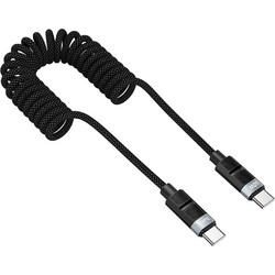 Hoco DU59 Bamboo Spiral USB-C to USB-C 60W 1.5m Black