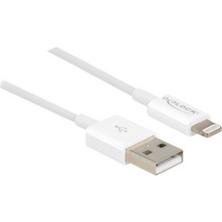 DeLOCK 8300 USB-A to Lightning Cable 1m White