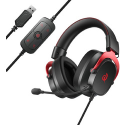 QCY Heroad VT200 Pro Gaming Headset Over Ear Black Red