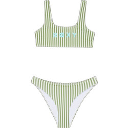Roxy Παιδικό Μαγιό Bikini Set για Κορίτσι Πράσινο Mint ERGX203689-GLD4