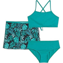 Bonprix Παιδικό Σετ Μαγιό Bikini Set και Φόυστα για Κορίτσι Πετρόλ 918823