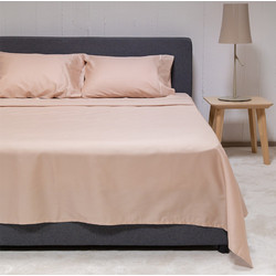 Naf Naf Σετ Σεντόνια Υπέρδιπλα Βαμβακοσατέν 240x270 Unique Beige