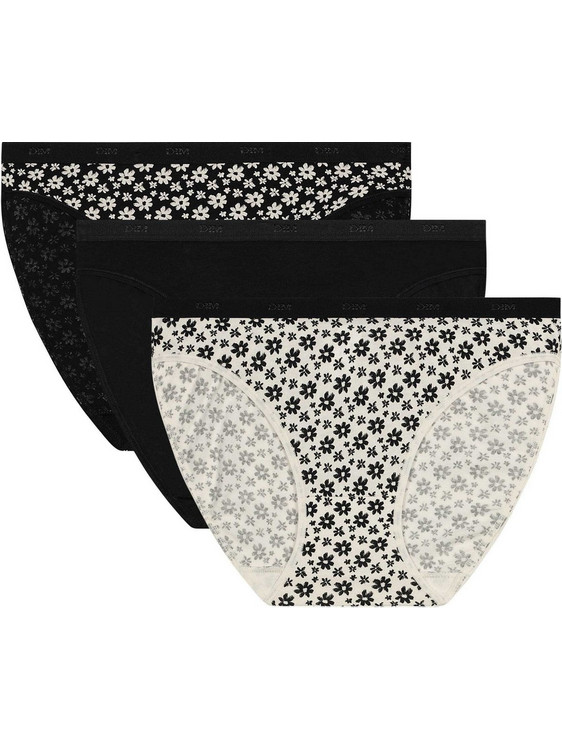 Dim Βαμβακερά Γυναικεία Slip 3Pack D4C17-BLKETB