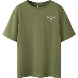 Name It Παιδικό T-Shirt Κοντομάνικο Χακί 13250997