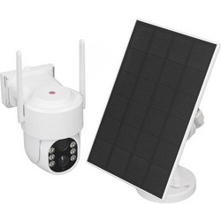Aria Trade AT11038 IP Κάμερα Ασφαλείας Wi-Fi 4MP 3.6mm Αδιάβροχη Νυκτός Μπαταρίας με Ηλιακό Πάνελ & Αμφίδρομη Επικοινωνία