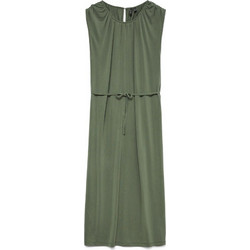 Vero Moda Midi Καλοκαιρινό Καθημερινό Φόρεμα Χακί 10342935