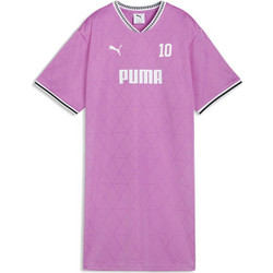 Puma Sport Relaxed Jersey Mini Καλοκαιρινό Αθλητικό Φόρεμα Floral Φούξια 691869-74