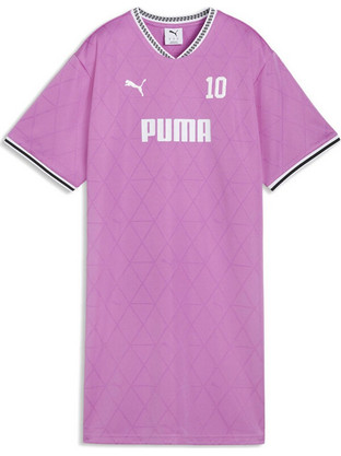 Puma Sport Relaxed Jersey Mini Καλοκαιρινό Αθλητικό Φόρεμα Floral Φούξια 691869-74
