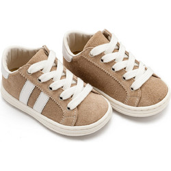 Babywalker Βαπτιστικά Sneakers για Αγόρι Δερμάτινα Ανατομικά Μπεζ BS3086
