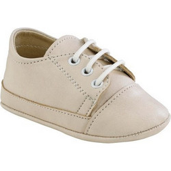 Gorgino Βαπτιστικά Sneakers Αγκαλιάς για Αγόρι Δερμάτινα Μπεζ M43-2
