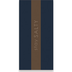 Nef-Nef Stay Salty Πετσέτα Θαλάσσης Navy Μπλε 80x160cm 039984