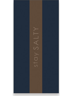 Nef-Nef Stay Salty Πετσέτα Θαλάσσης Navy Μπλε 80x160cm 039984